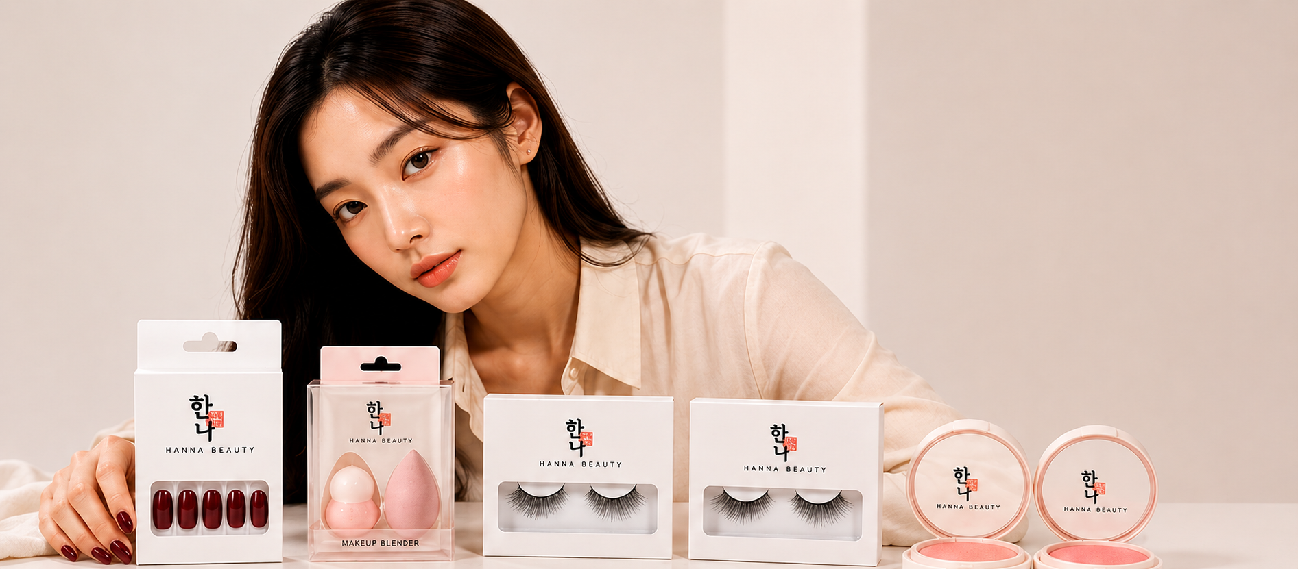 Hanna Beauty Model 1 with six product lineup